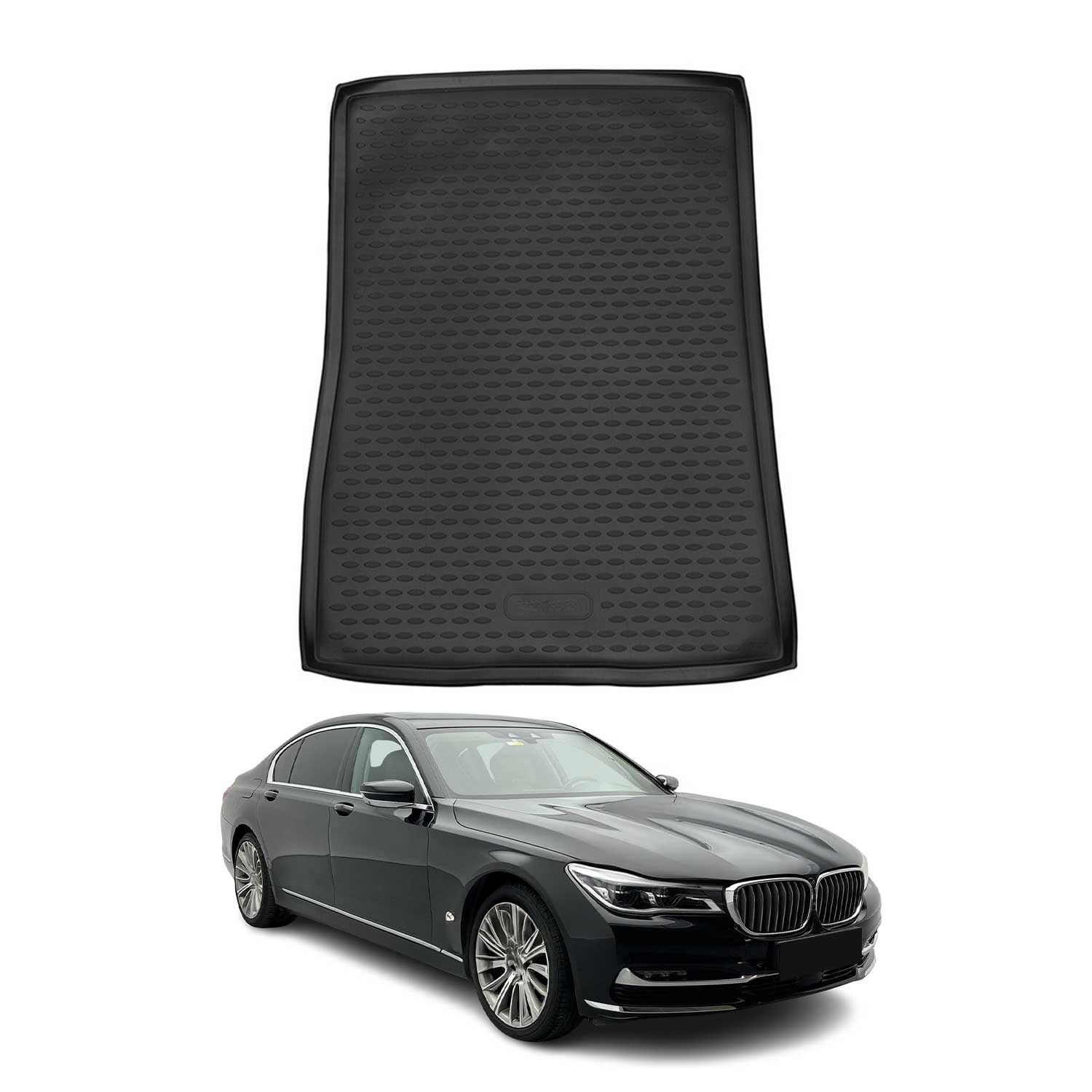 2016-2022 BMW 7 Series G12 Long Sedan Cargo Liner Trunk Mat All Weather Black