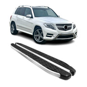 2009-2015 Mercedes GLK Class X204 Running Boards Side Steps Silver & Black