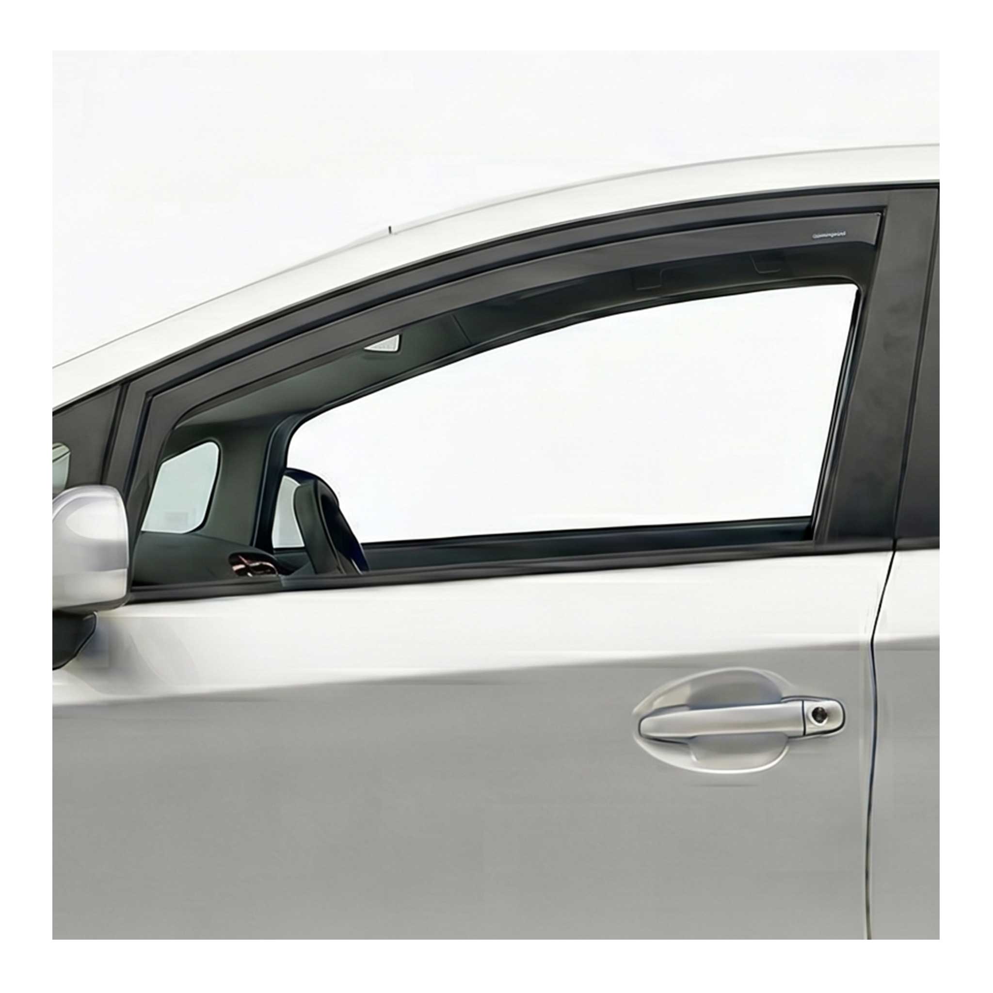 2010-2015 Toyota Prius Window Visor Vent Rain Deflector 2Pcs Smoke