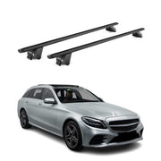 Roof Rack Cross Bars for Mercedes-Benz C Class S205 Wagon 2015-2021 Alu Black 2x
