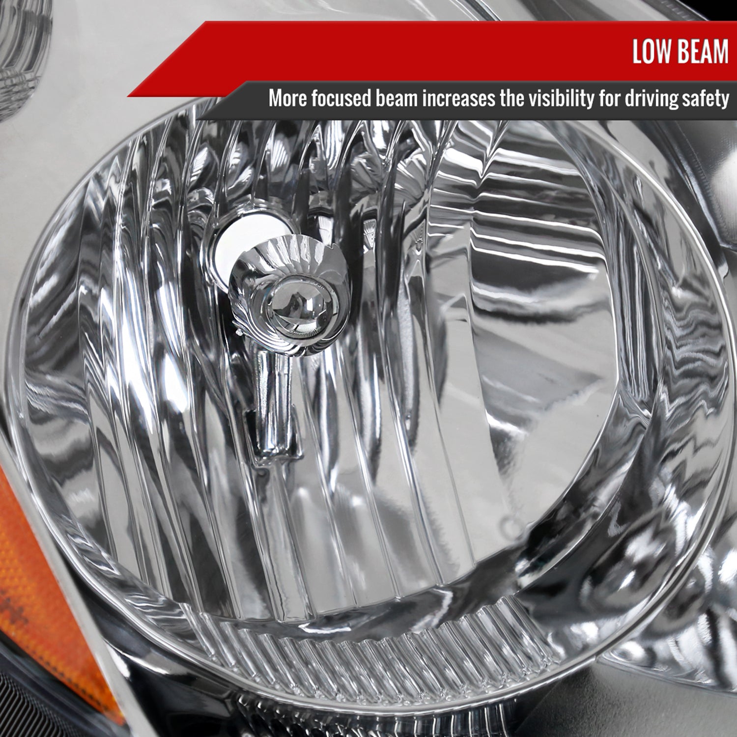 2006-2010 Toyota Sienna Factory Passenger/Right Headlight Amber Reflector