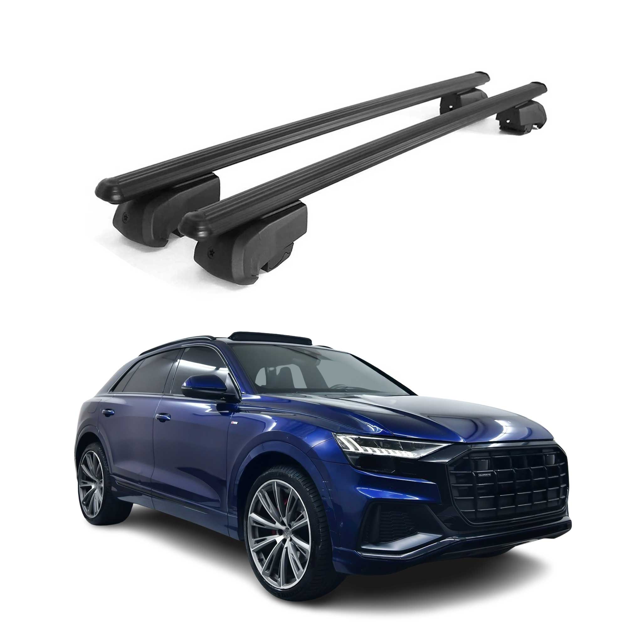 2019-2025 Audi Q8 Roof Rack Cross Bars Black