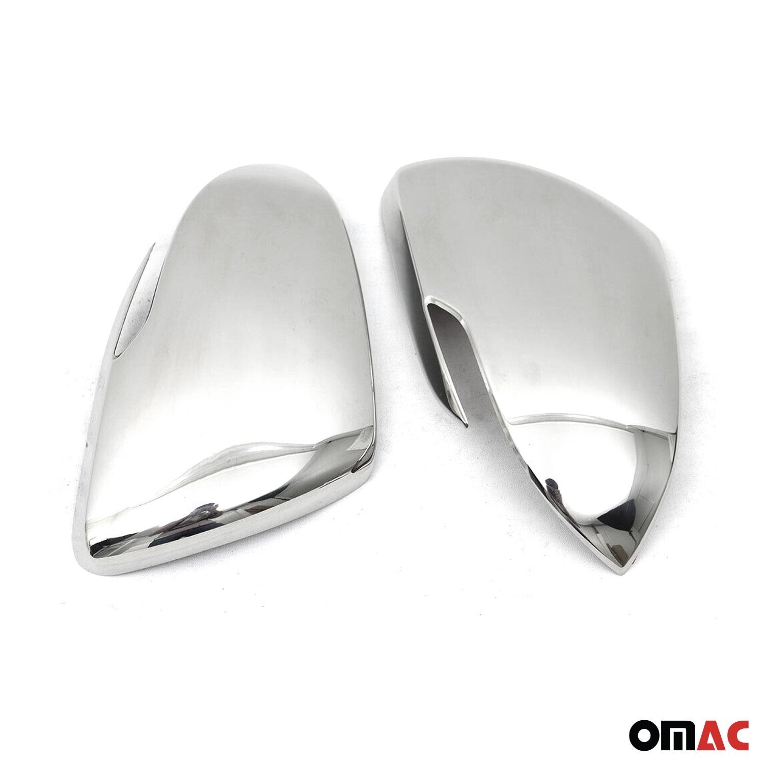 2018-2023 Kia Rio Side Mirror Cover Caps Stainless Steel Silver 2 Pcs
