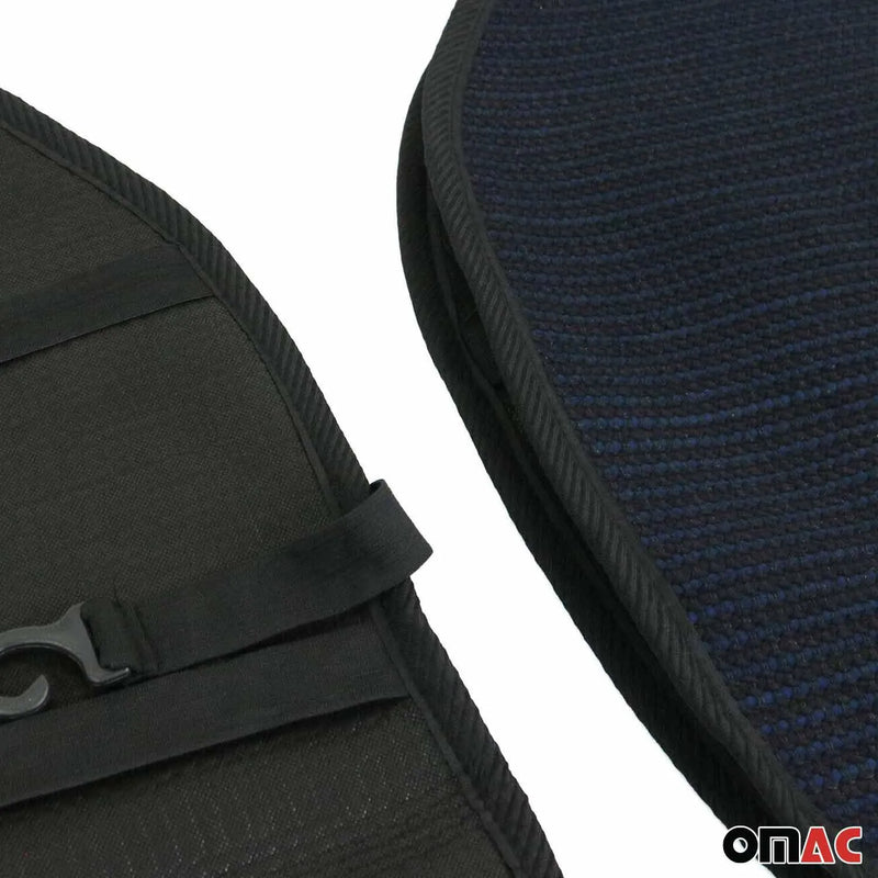 Lexus Antiperspirant Front Seat Cover Pads Black Dark Blue 2 Pcs