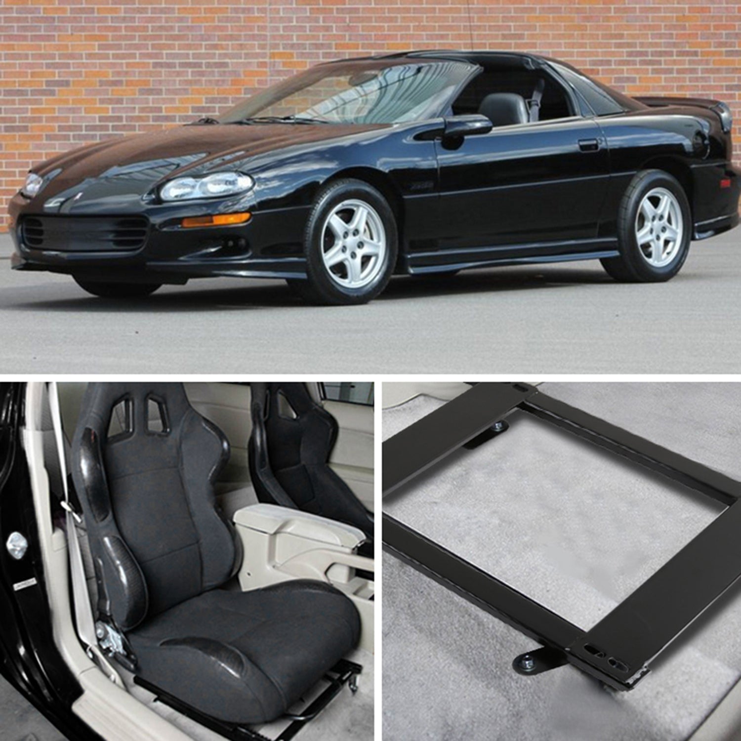 1993-2002 Chevy Camaro Pontiac Firebird Tensile Racing Seat Mounting Brackets