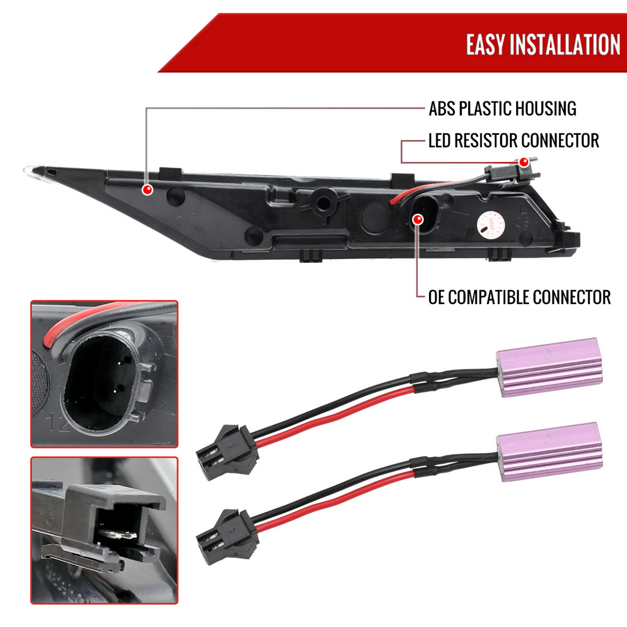 For Porsche Taycan 4S 2019-2025 LED Turn Signal Light With Seqeuntial