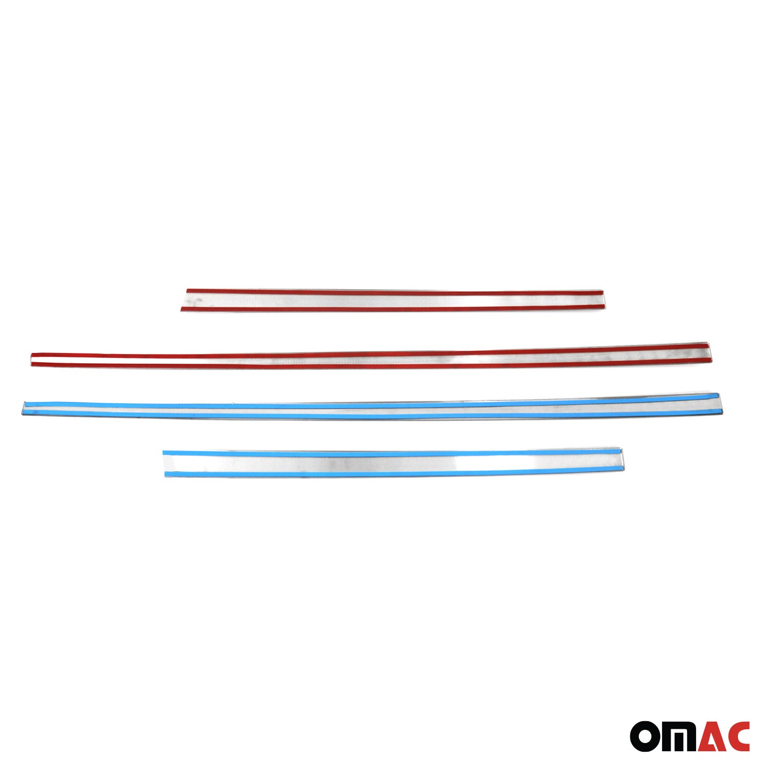 2018-2024 Mitsubishi Eclipse Cross Side Door Molding Trim Stainless Steel Silver 4x