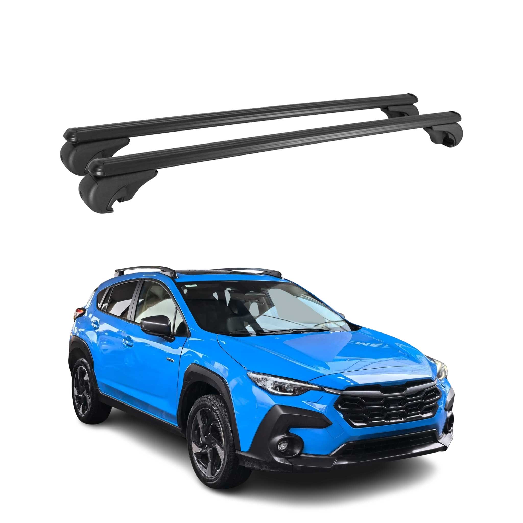 2024-2025 Subaru Crosstrek Roof Rack Cross Bars Black