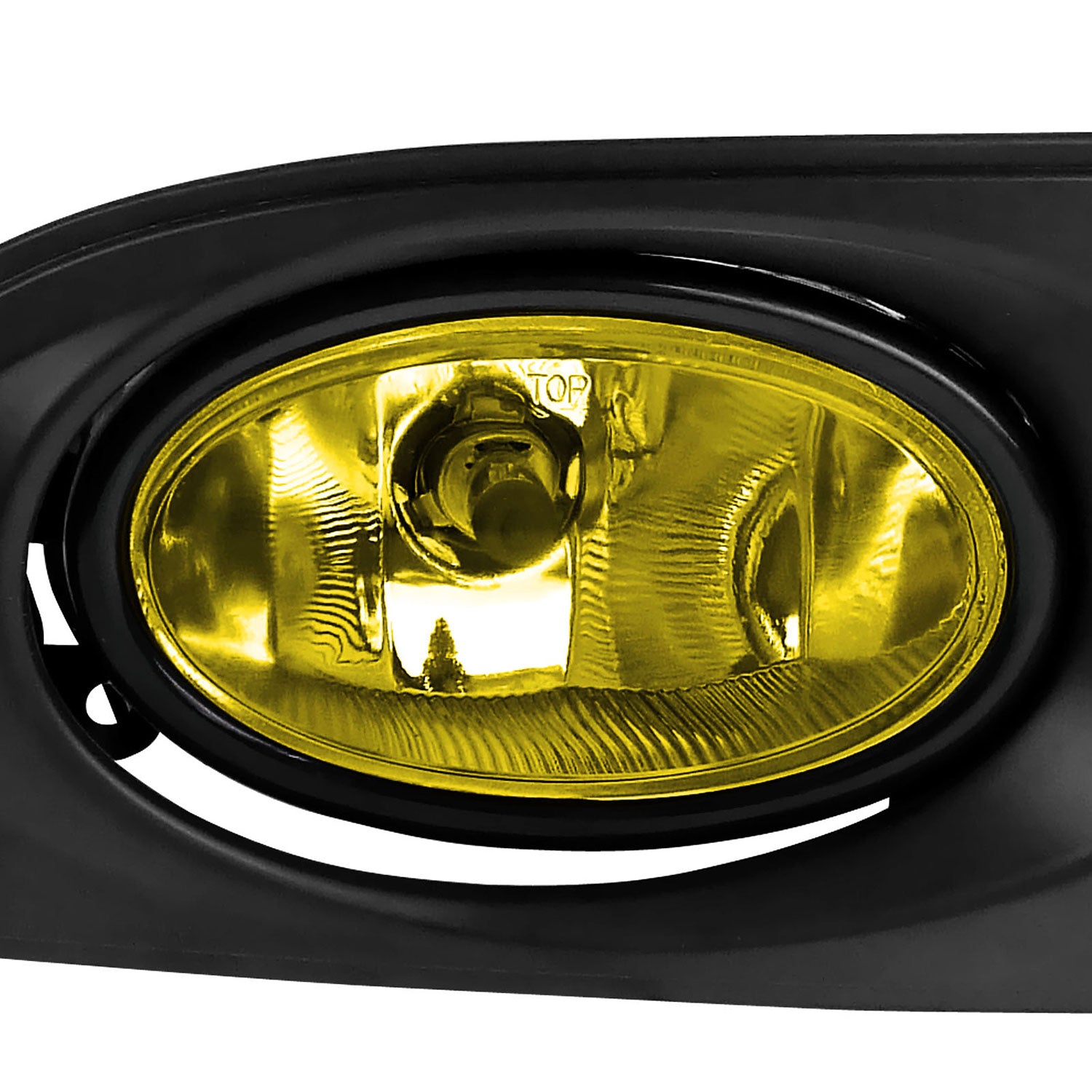 2005-2007 Acura RSX H11 Fog Lights Kit Chrome Housing/Yellow Lens