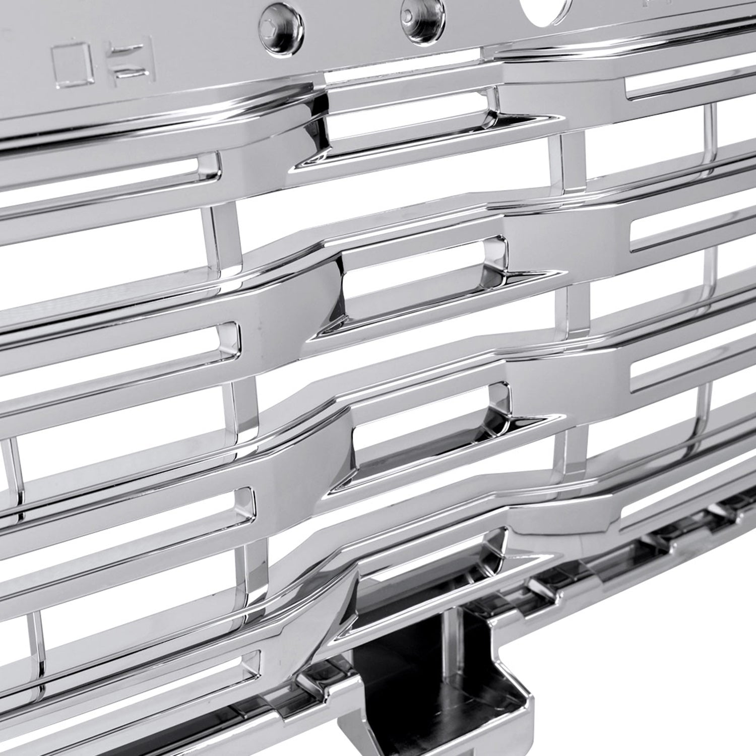 2022-2024 GMC Sierra 1500 Chrome Denali Style Front Upper Mesh Hood Grille