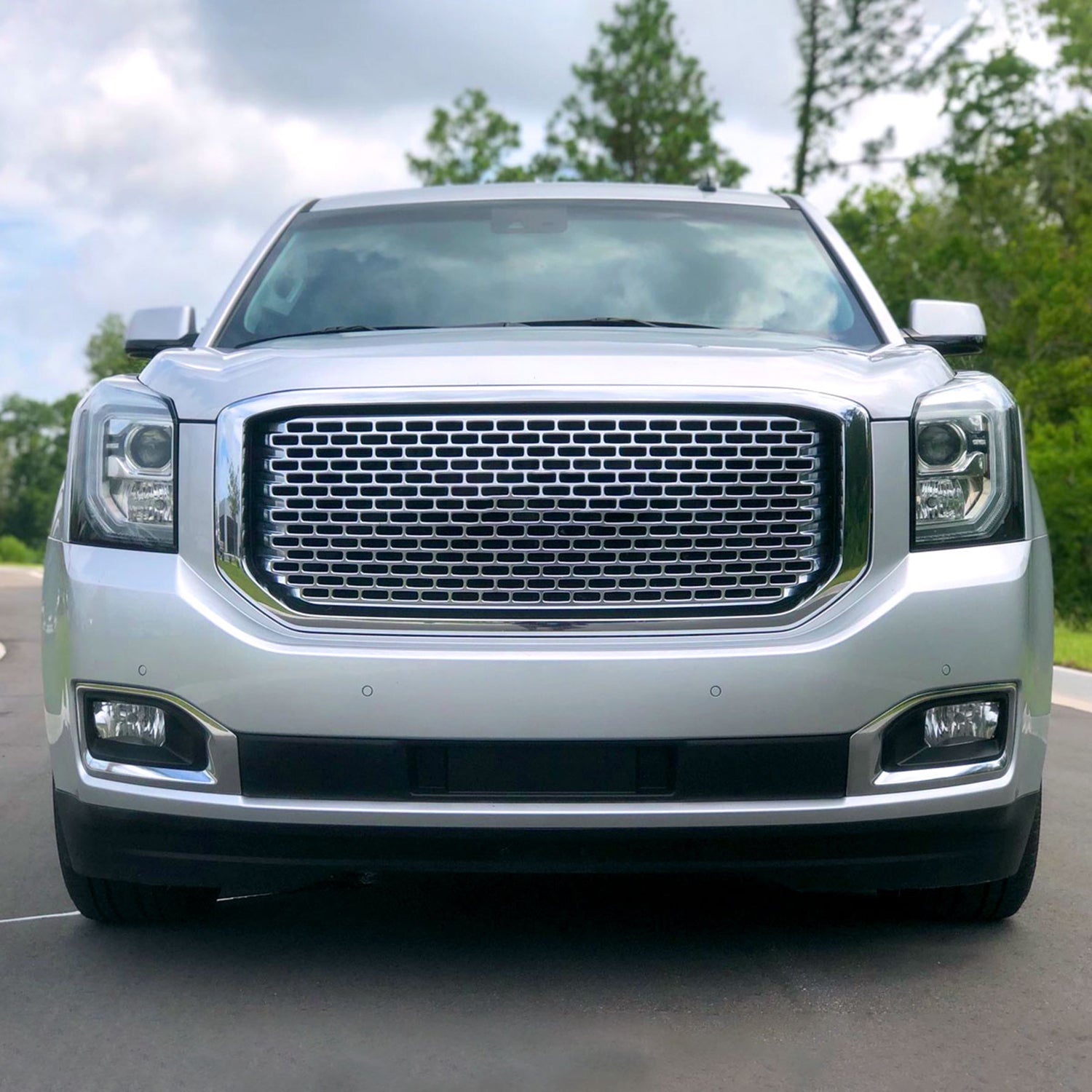 2015-2018 GMC Yukon/Yukon XL Bumper Fog Lights Kit Chrome Housing/Clear Lens