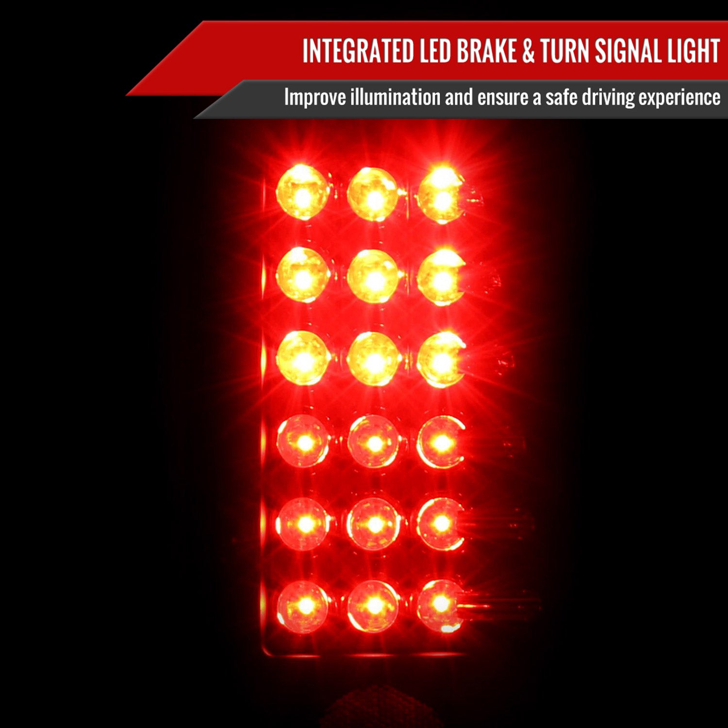 2004-2015 Nissan Titan LED Tail Lights Matte Black Housing/Clear Lens