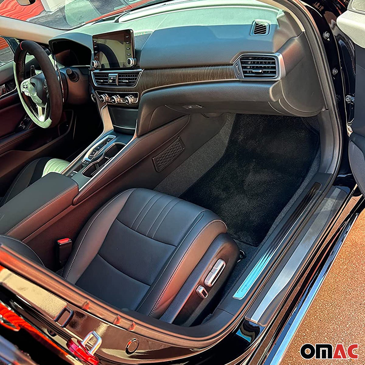 2018-2024 VW Tiguan Door Sill Scuff Plate Scratch Protector Stainless Steel Silver 4x