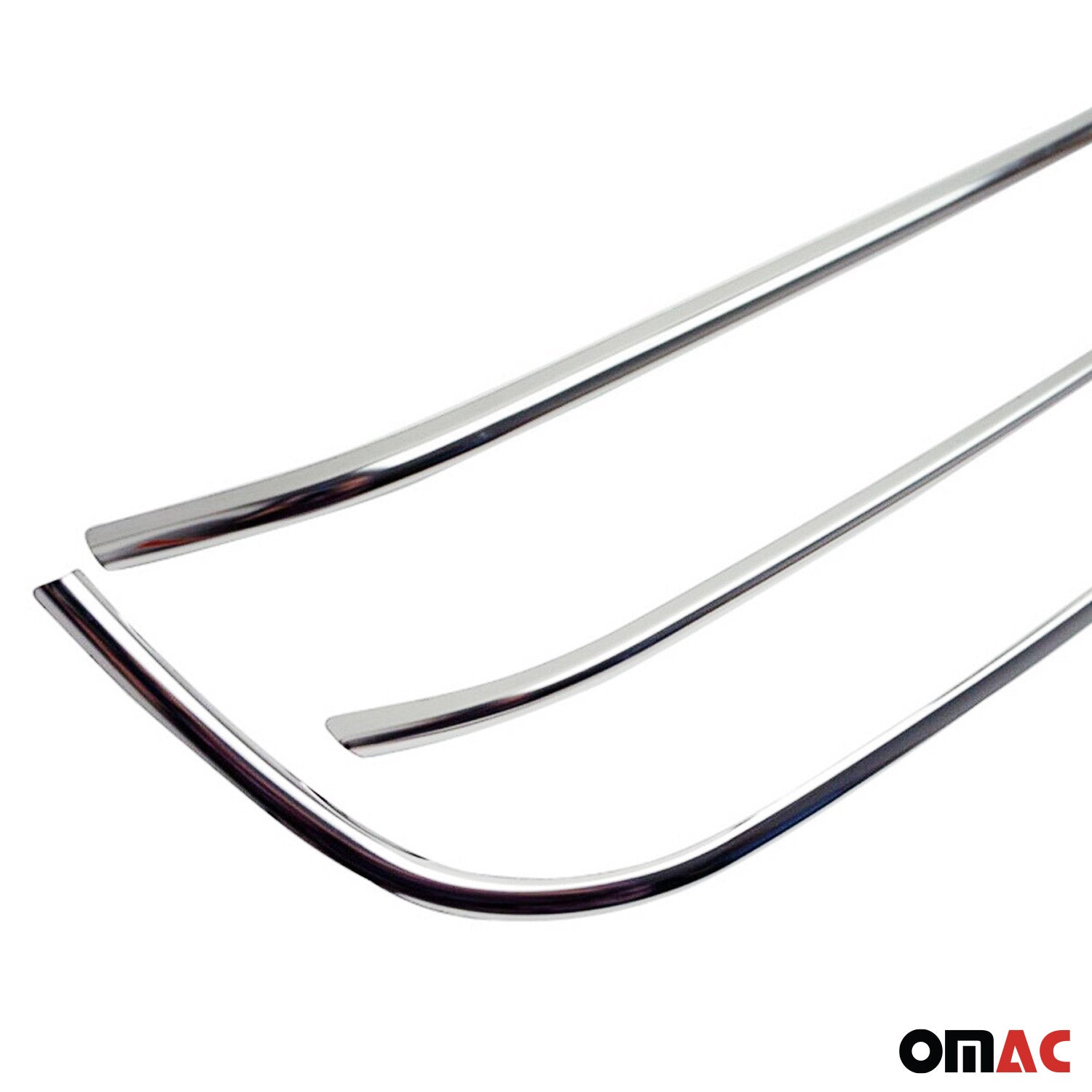 2010-2016 VW Amarok Front Bumper Grill Trim Molding Stainless Steel Silver 3 Pcs