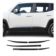 2015-2024 Jeep Renegade Side Door Molding Trim Brushed Steel Dark