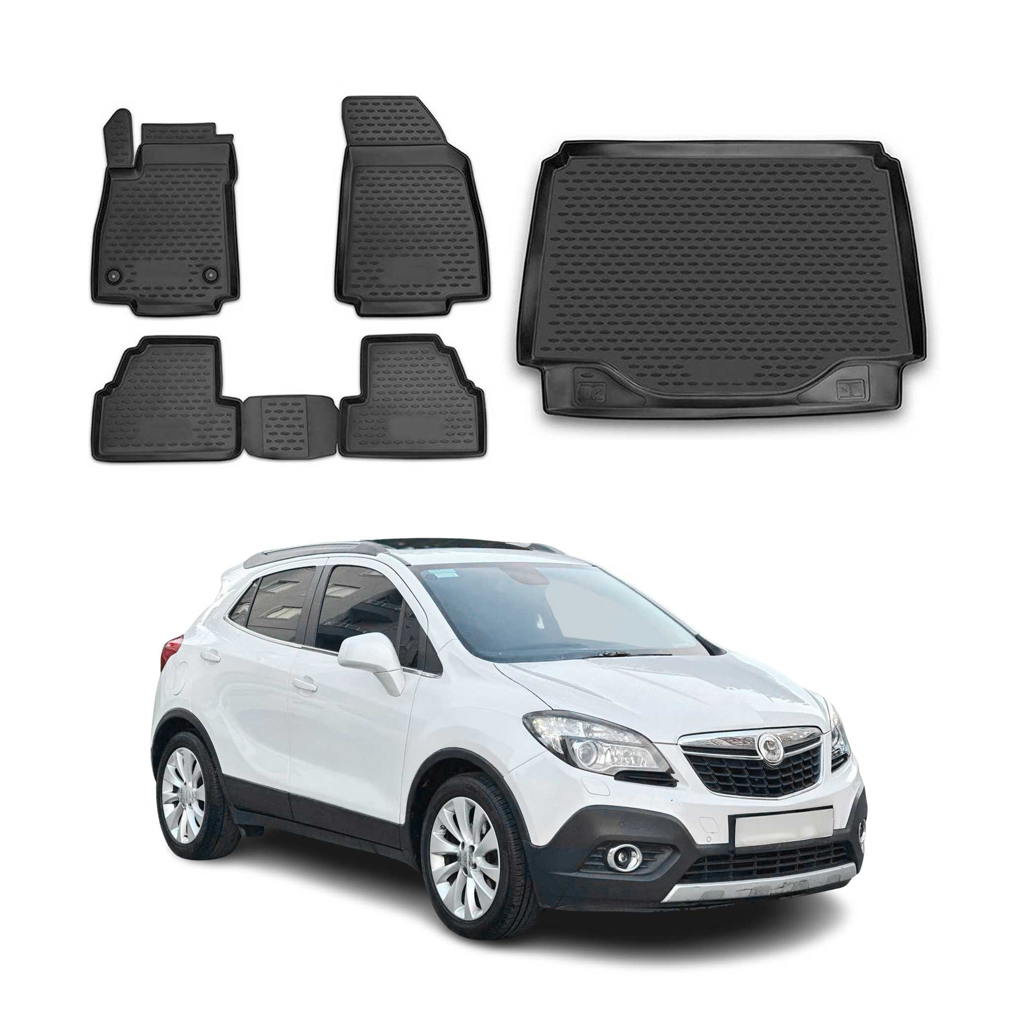 2013-2022 Buick Encore Floor Mats & Cargo Liner Full Set All Weather Black