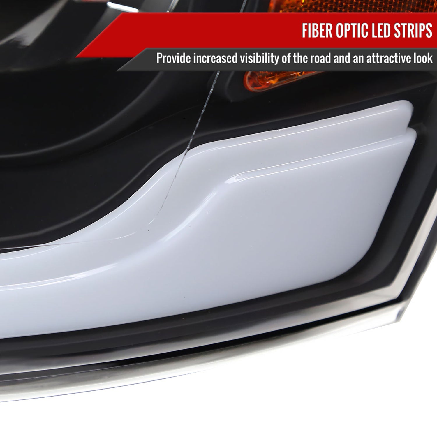 2006-2008 Dodge RAM 1500/ 06-2009 Dodge RAM 2500/3500 LED Tube Headlights Black