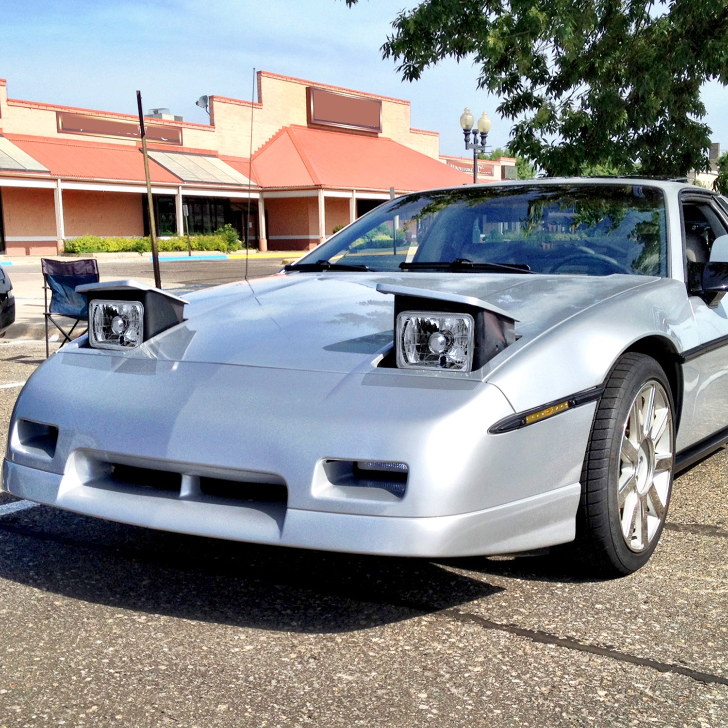 Universal 4"x6" H4 Crystal Headlights Chrome Housing/Glass Lens