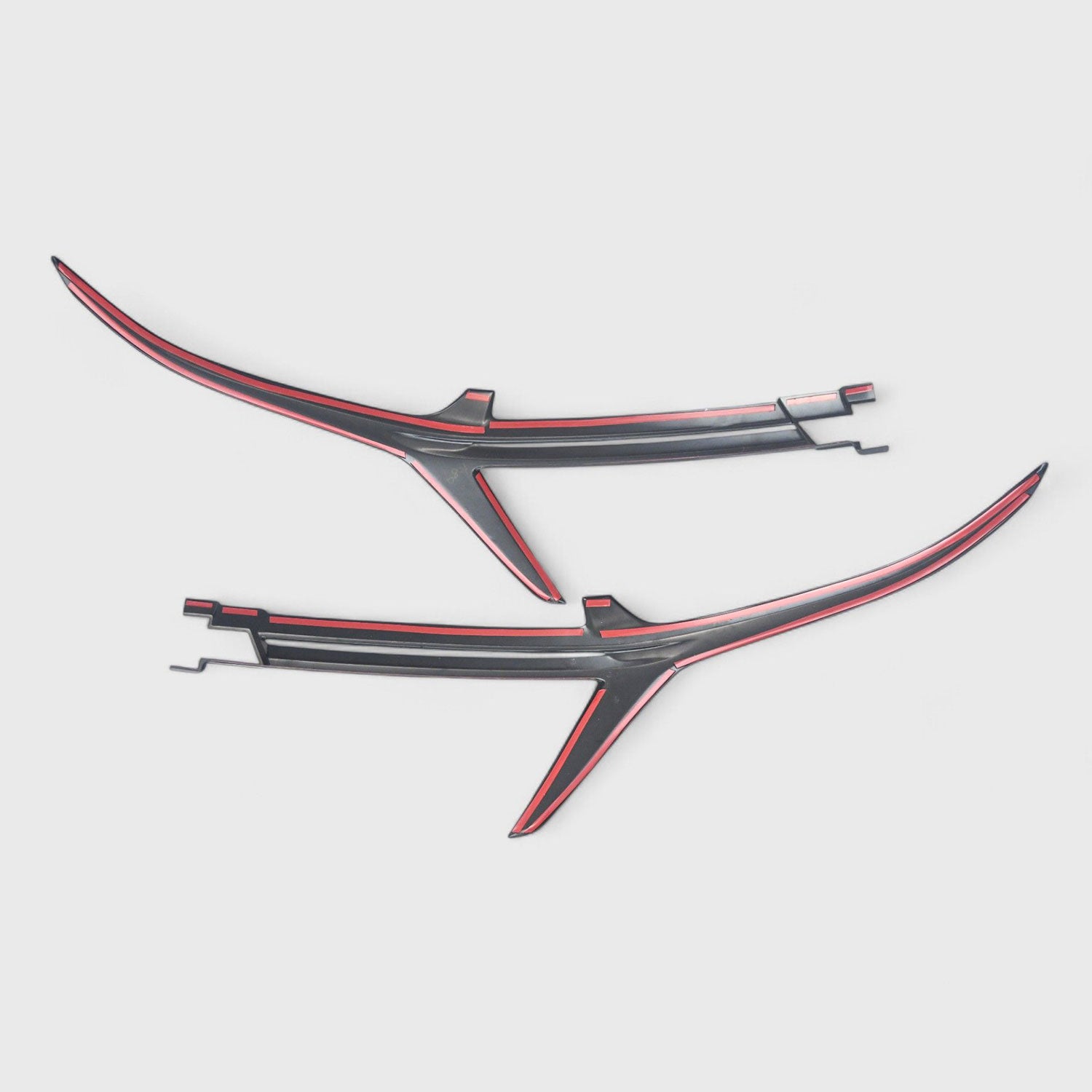 2022-2024 Chevrolet Equinox Grille Overlay Gloss Black 2Pcs ABS Plastic