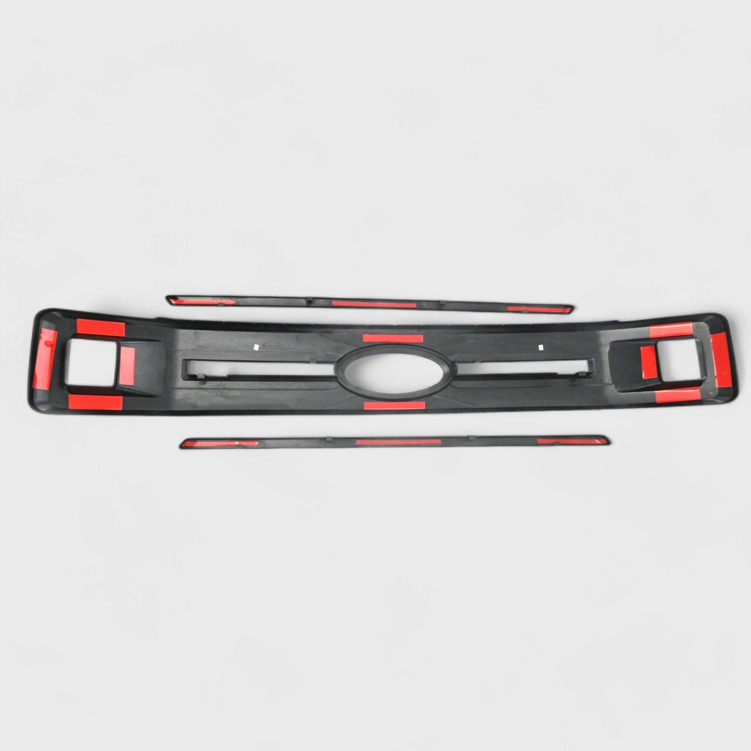 2018-2020 Ford F-150 Grille Overlay Gloss Black 3Pcs ABS Plastic