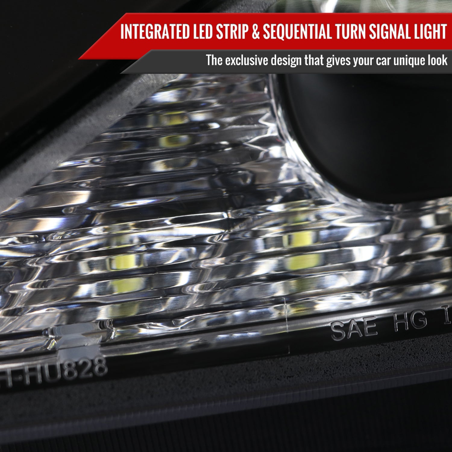 2006-2010 Lexus IS250/IS350 LED Light Projector Headlights Turn Signals Black