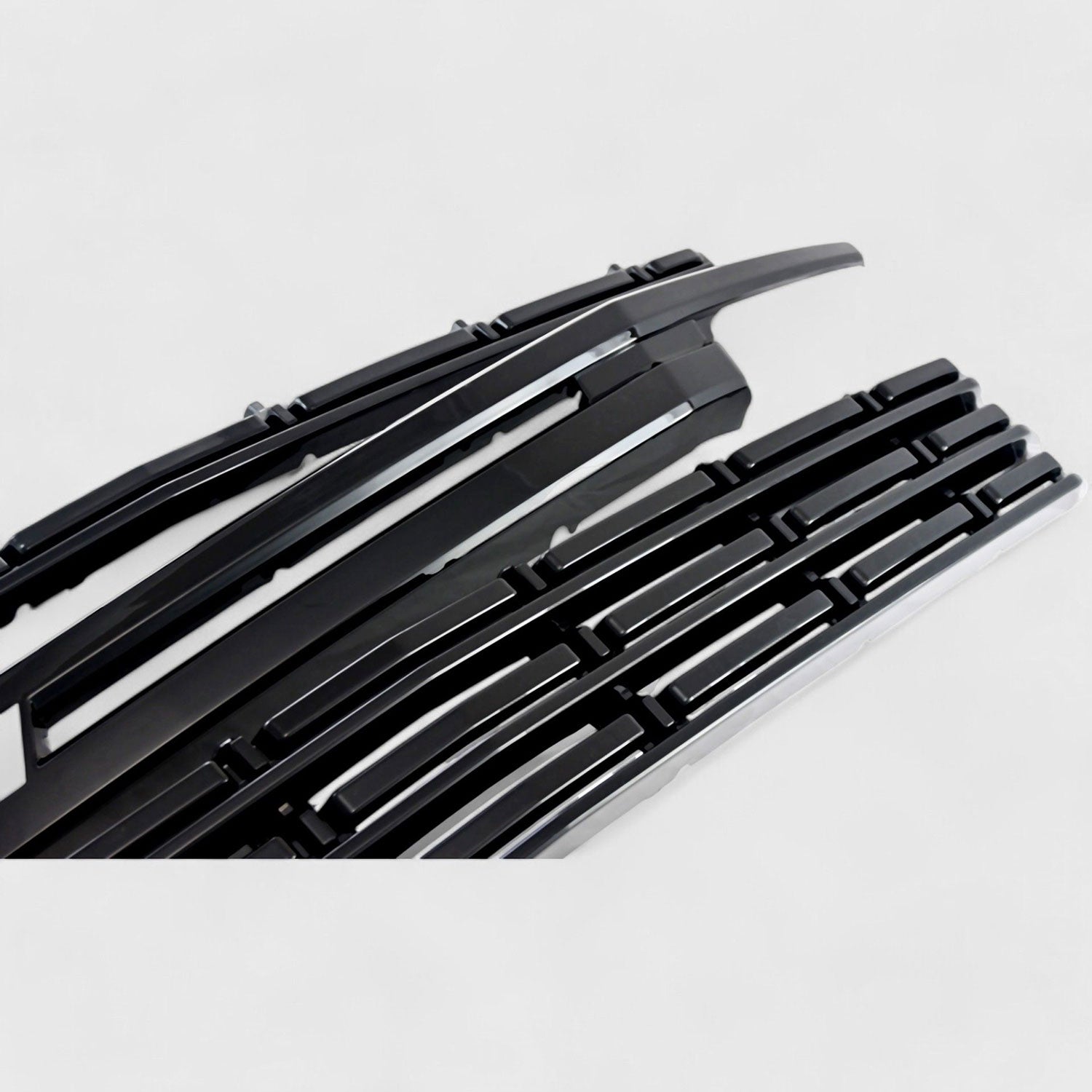 2021-2024 Chevrolet Suburban / Tahoe Grille Overlay Gloss Black 5Pcs ABS Plastic