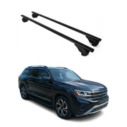 2018-2025 VW Atlas Roof Rack Cross Bars Black