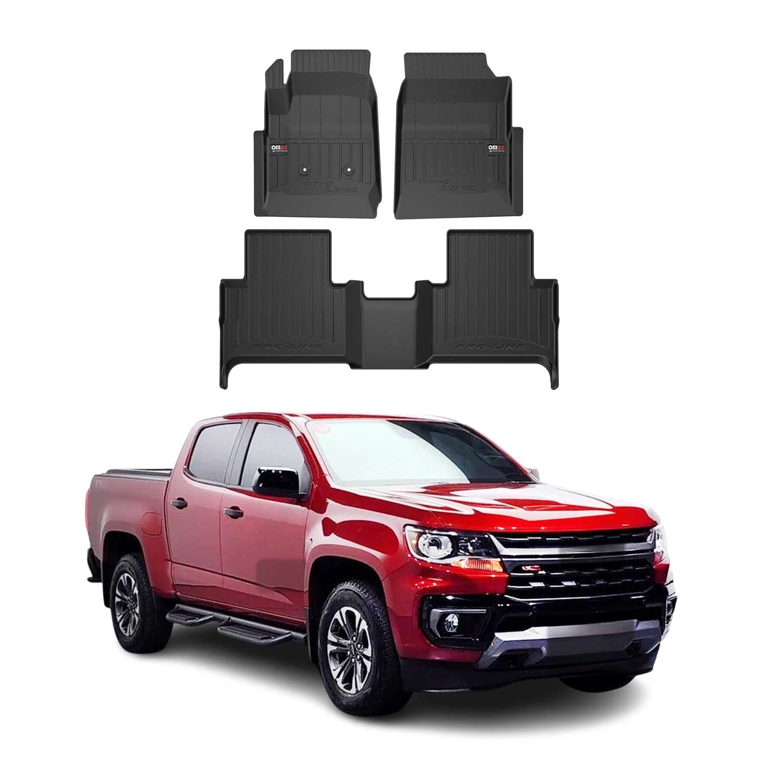 2015-2022 Chevrolet Colorado Premium Floor Mats Liners Full Set All Weather Heavy Duty