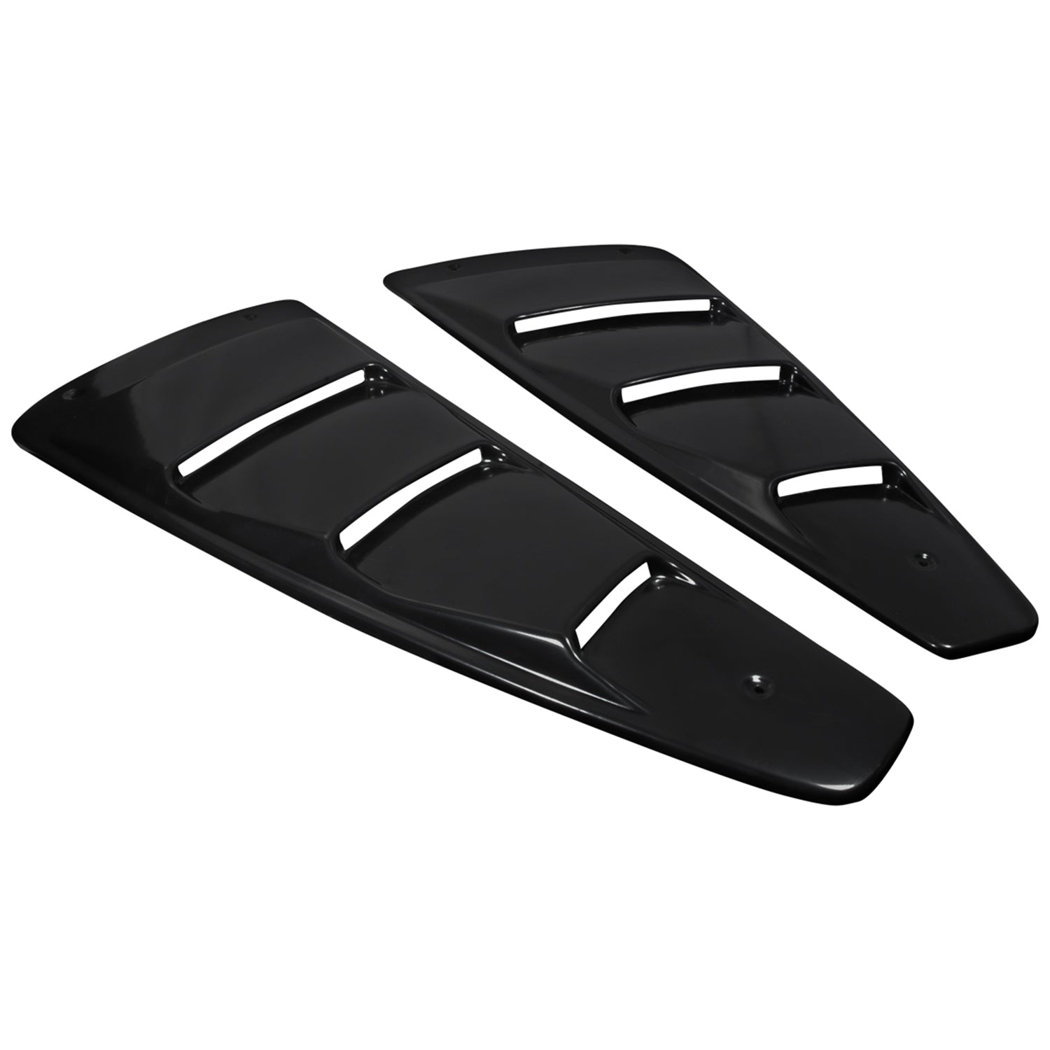 2005-2014 Ford Mustang Matte Black ABS Quarter Side Window Louvers Vent