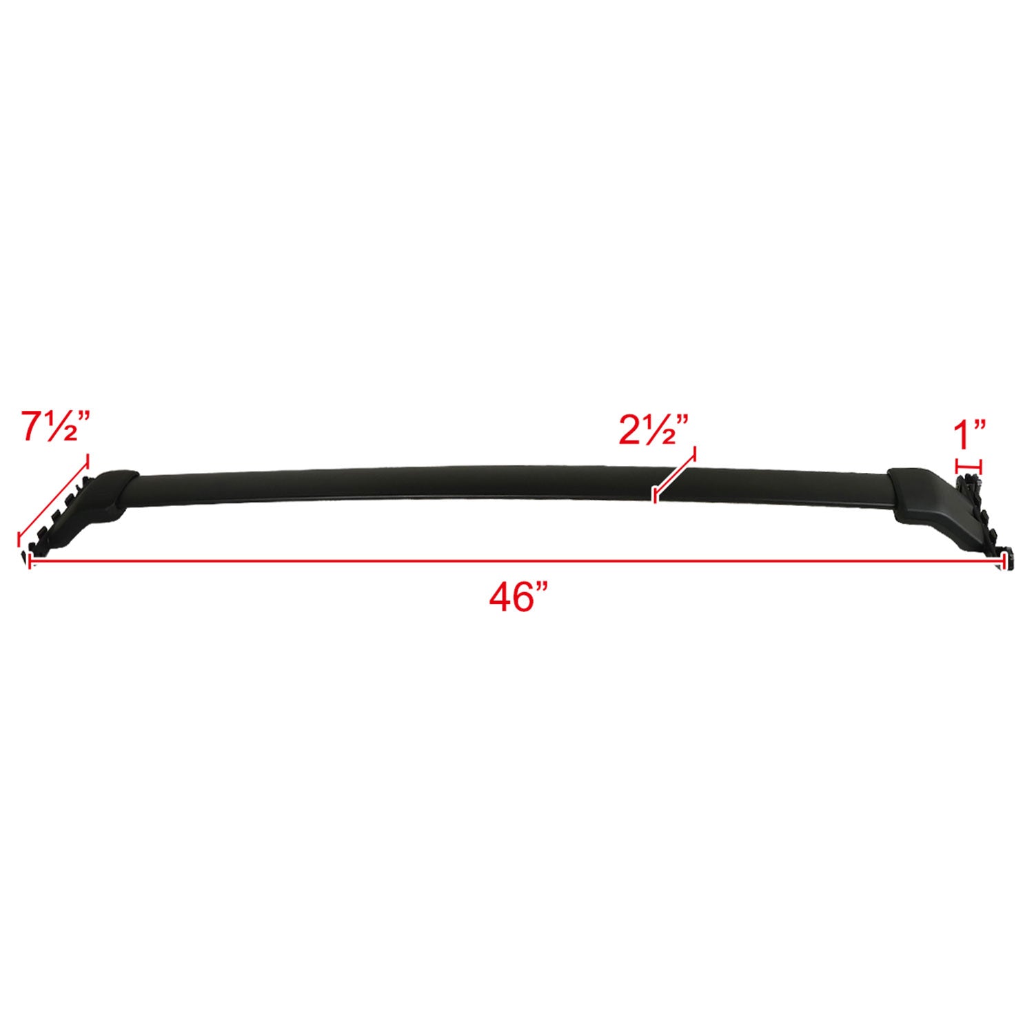 2009-2015 Honda Pilot Aluminum Roof Rack Cross Bars Black