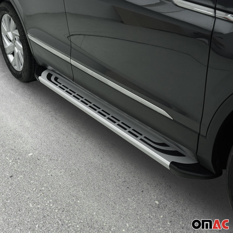 2010-2013 Ford Transit Connect Short Running Boards Side Steps Silver