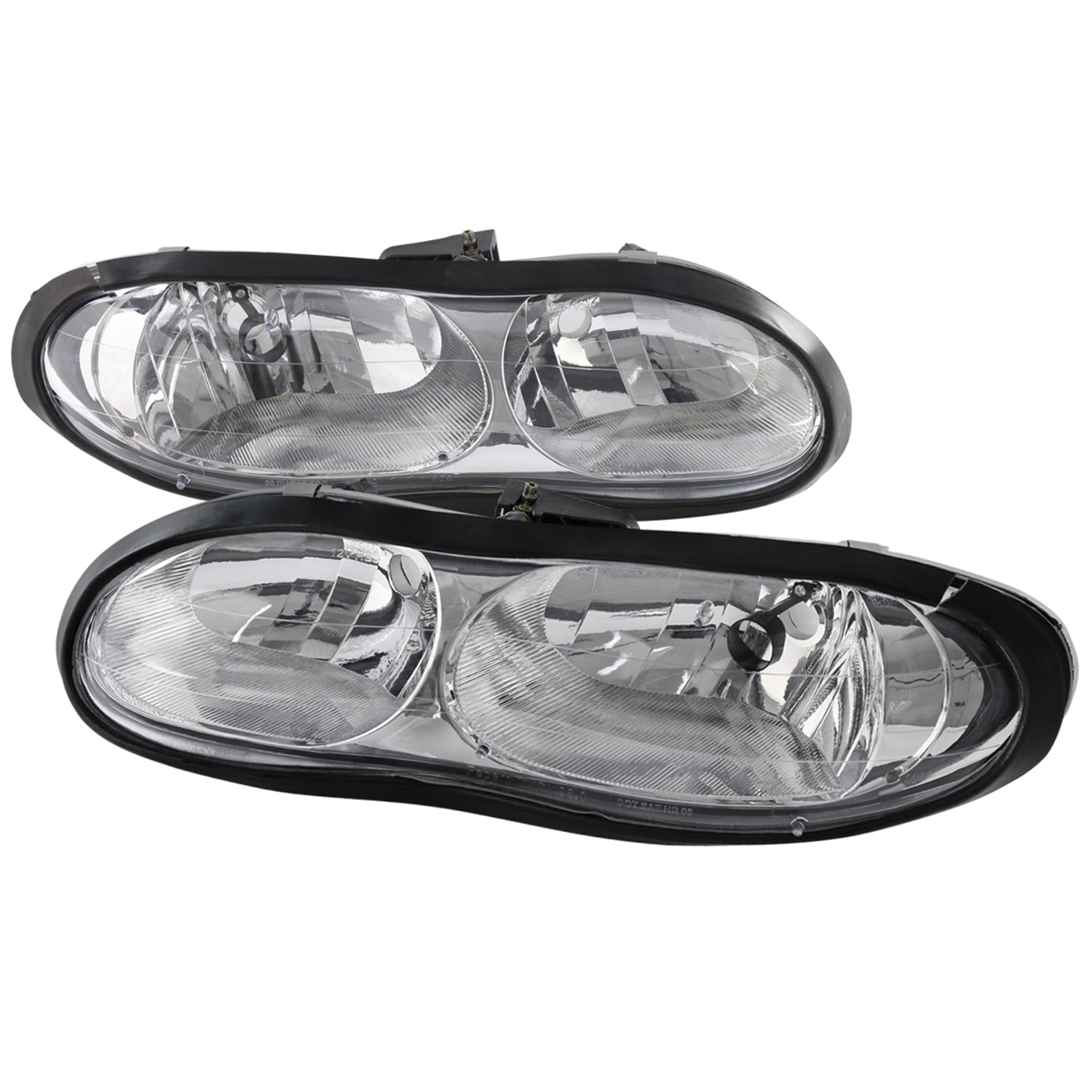 1998-2002 Chevy Camaro Factory Style Headlights Chrome Housing/Clear Lens