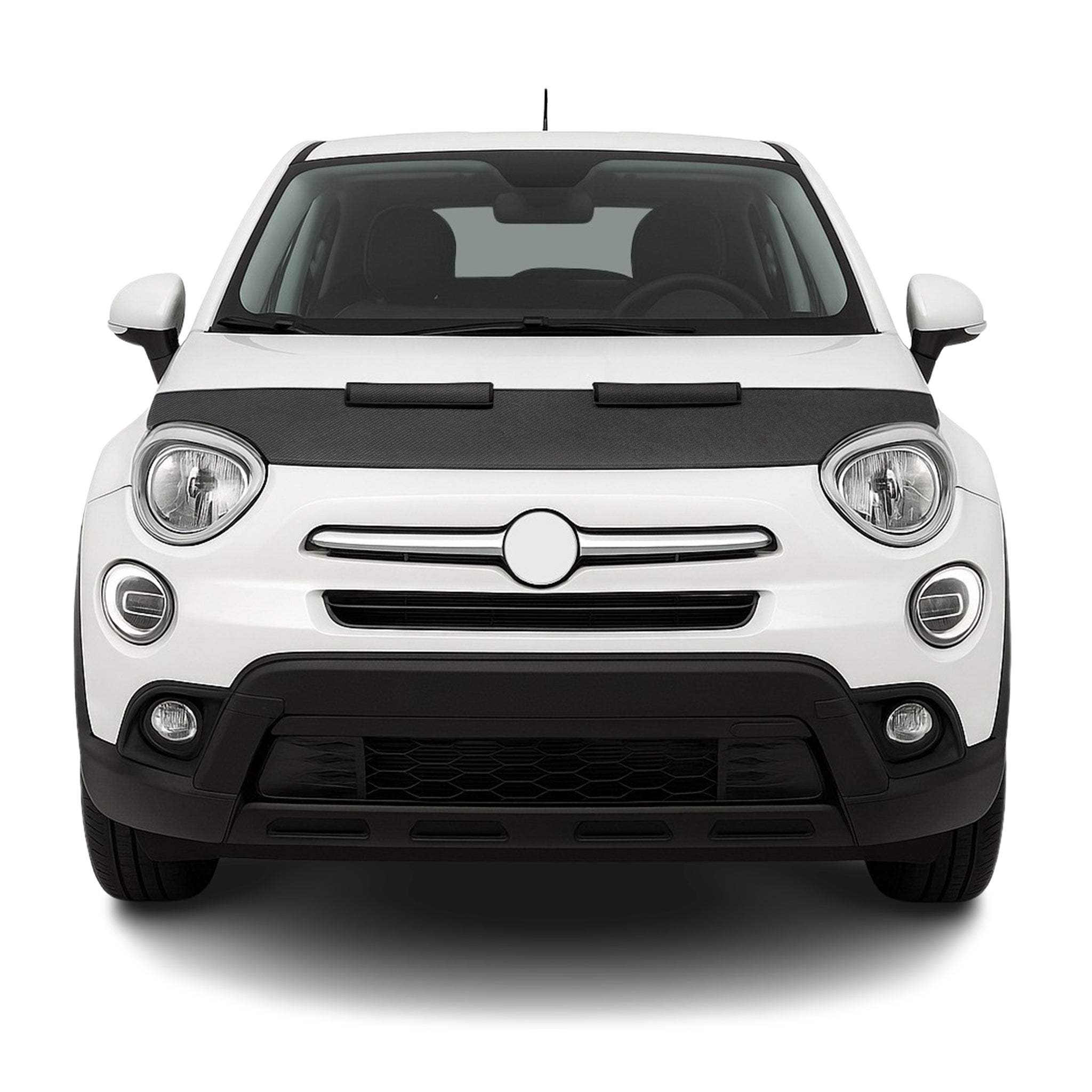 2016-2023 Fiat 500X Car Bonnet Mask Hood Bra Carbon Black 1 Pc