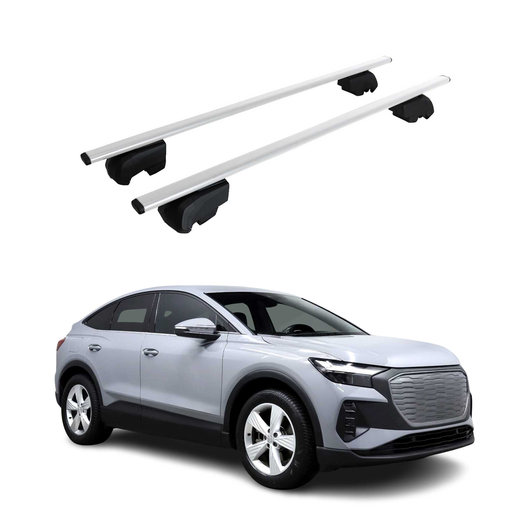 2022-2024 Audi Q4 E-Tron Roof Rack Cross Bars Silver