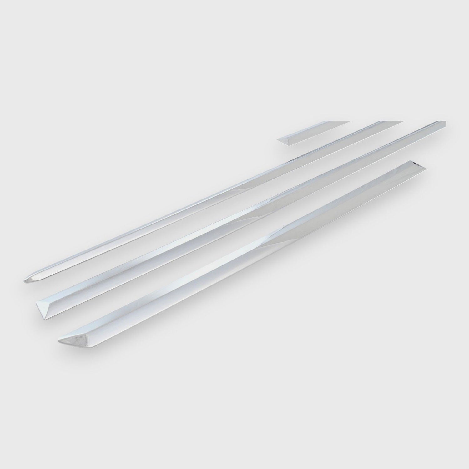 2015-2019 Cadillac ATS Side Door Molding Trim Set Chrome 4Pcs ABS Plastic