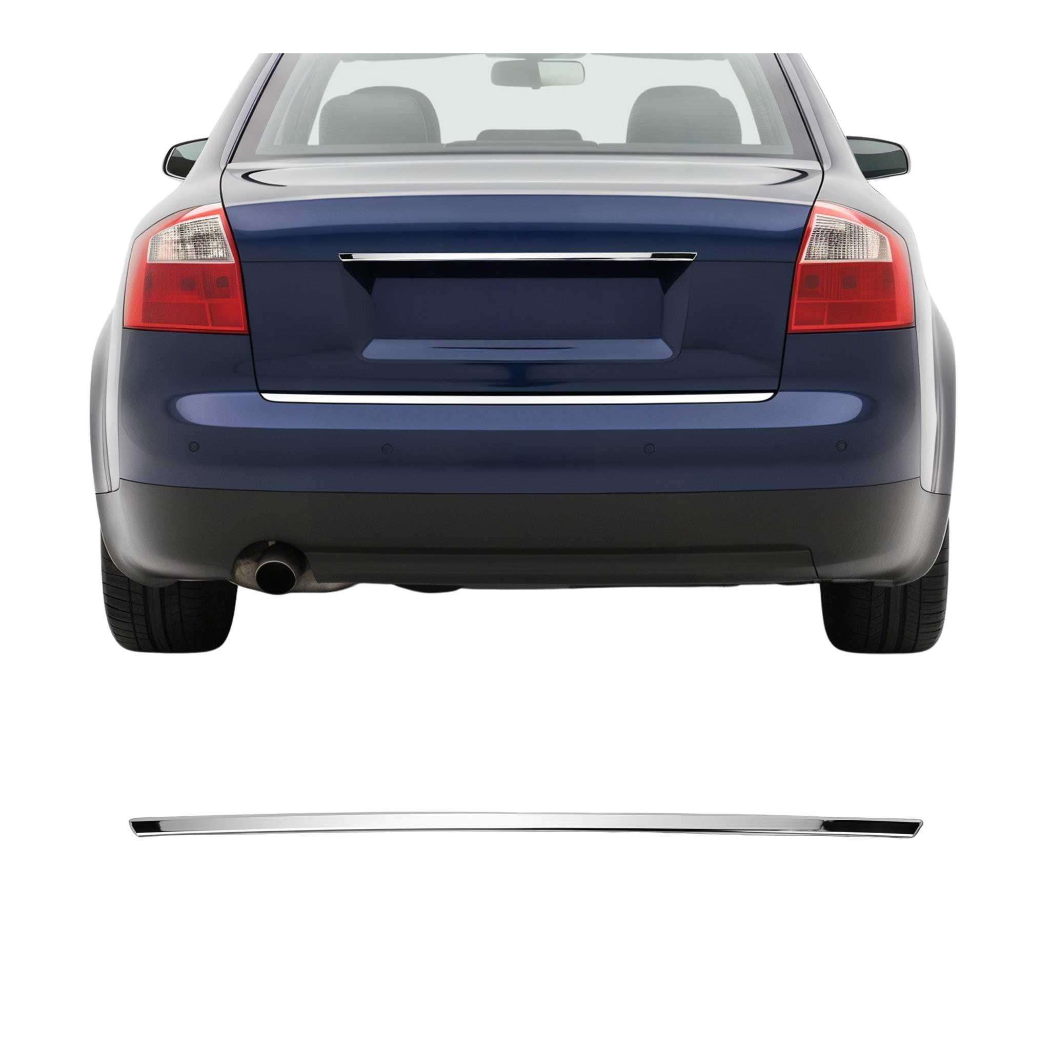 2000-2004 Audi A4 Sedan B6 Rear Trunk Tailgate Door Handle Cover Stainless Steel