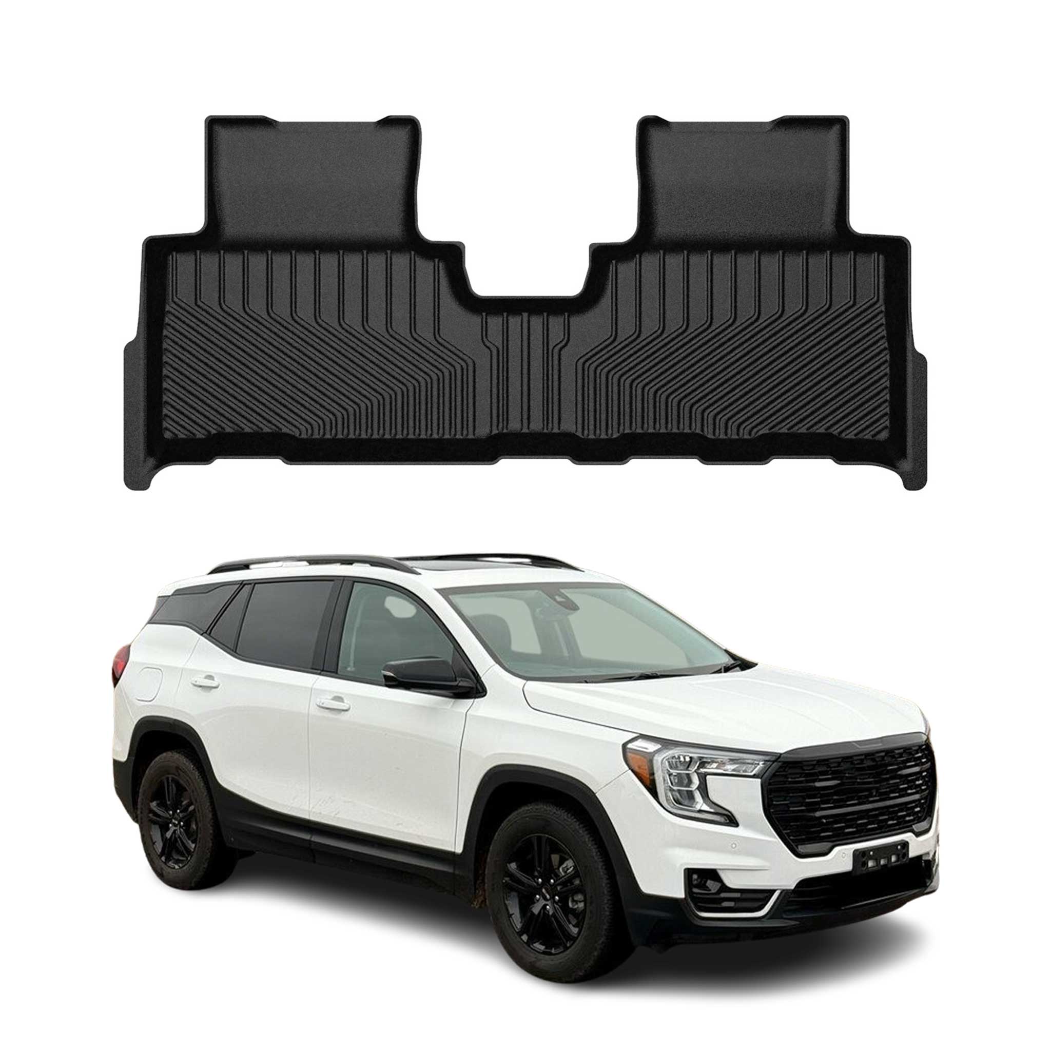 2018-2024 GMC Terrain / Terrain Denali Premium Floor Mats Liners Second Row Rear Black