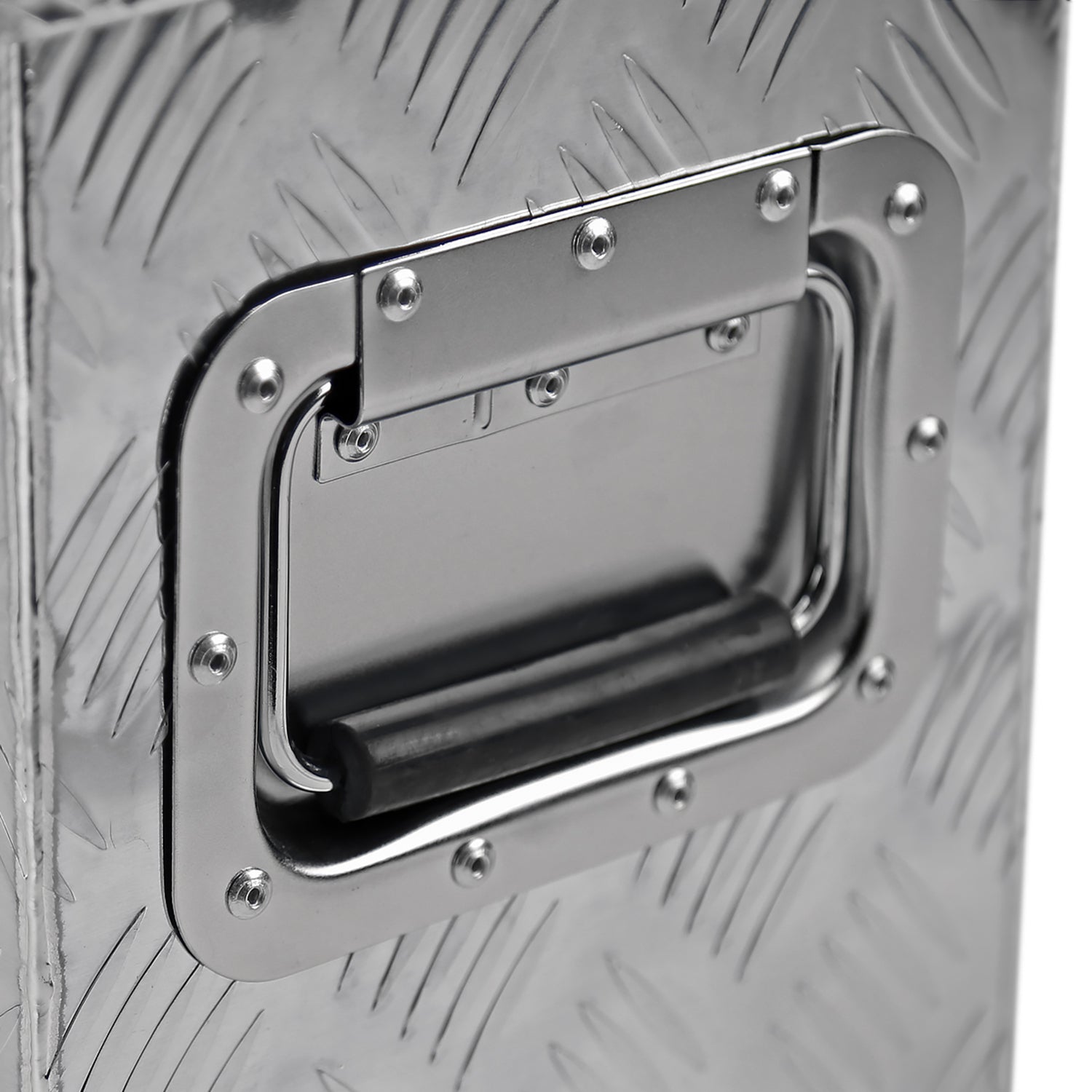 Universal 24" Heavy Duty Silver Alu Truck Tool Box w/ Side Handles Lock & Keys