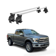 2017-2022 Ford F-250 Crew Cab Roof Rack Cross Bars Silver