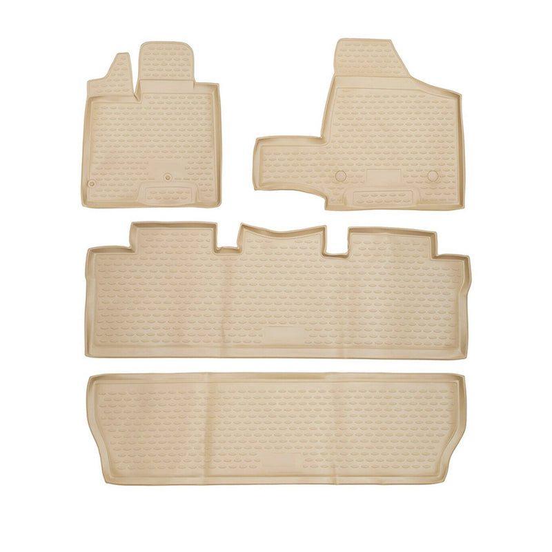 2004-2010 Toyota Sienna Floor Mats Liners Full Set All Weather Beige