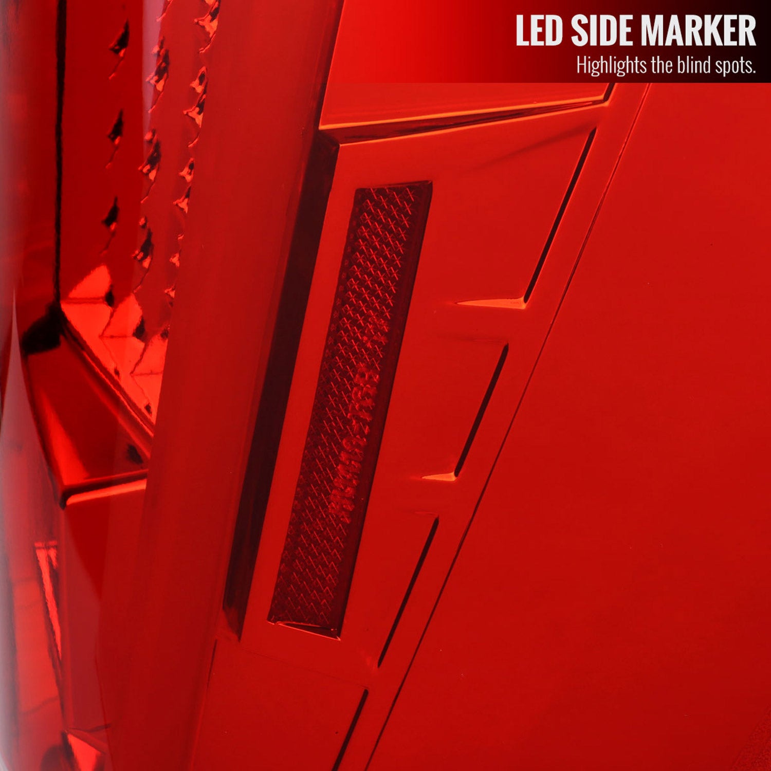 2004-2015 Nissan Titan LED Tail Lights with White LED Tube Chrome/Red Lens