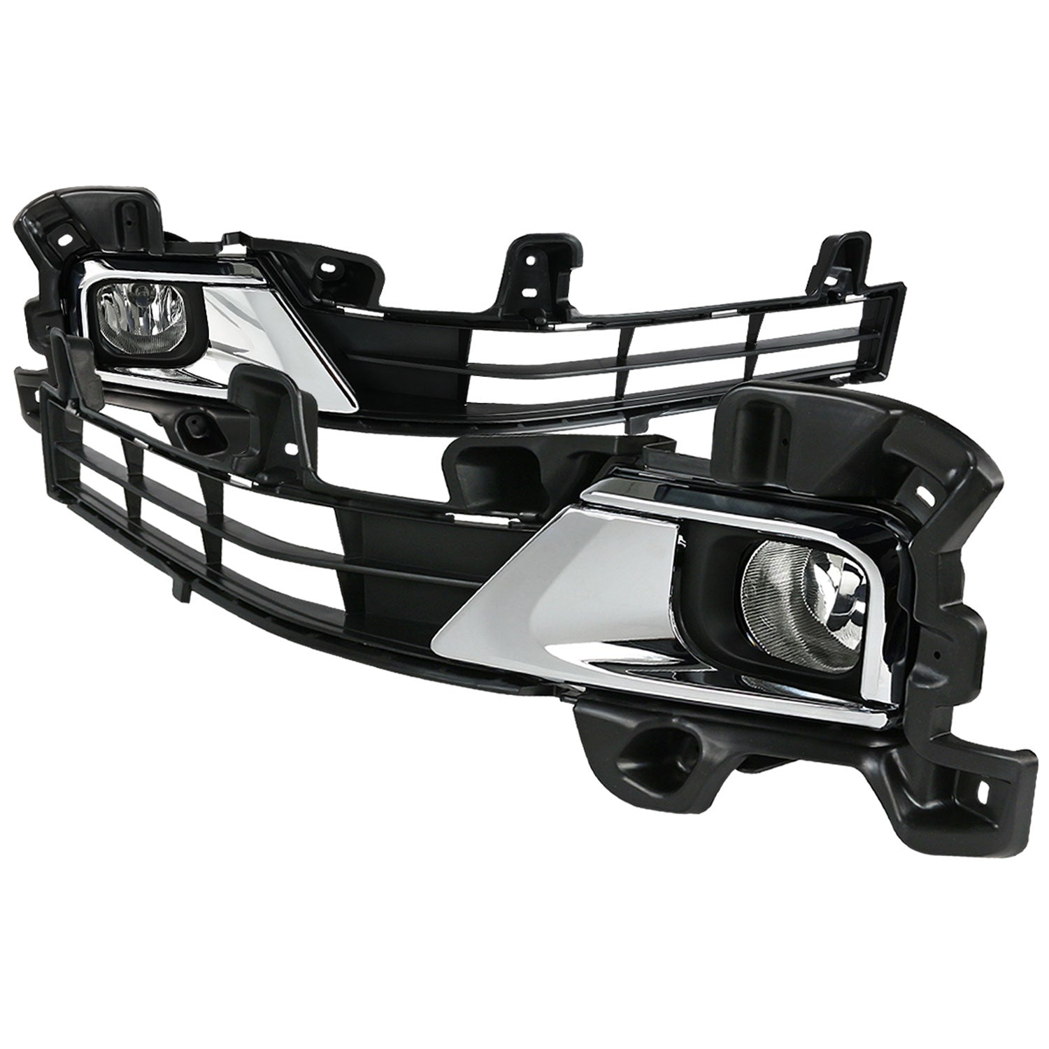 2016-2018 Toyota Land Cruiser H16 Fog Lights Kit Chrome Housing/Clear Lens