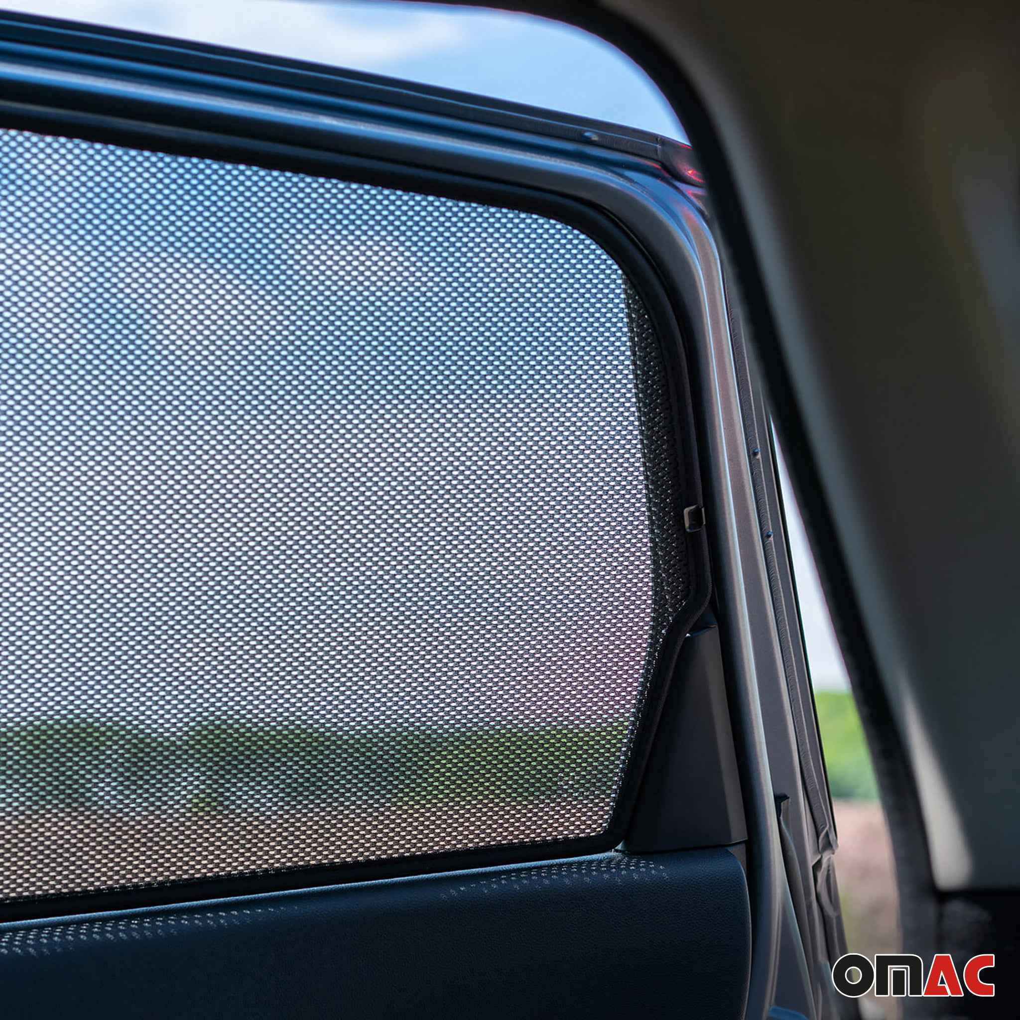 2015-2020 Honda Fit Side Rear Window Curtain Mesh Black 2Pcs