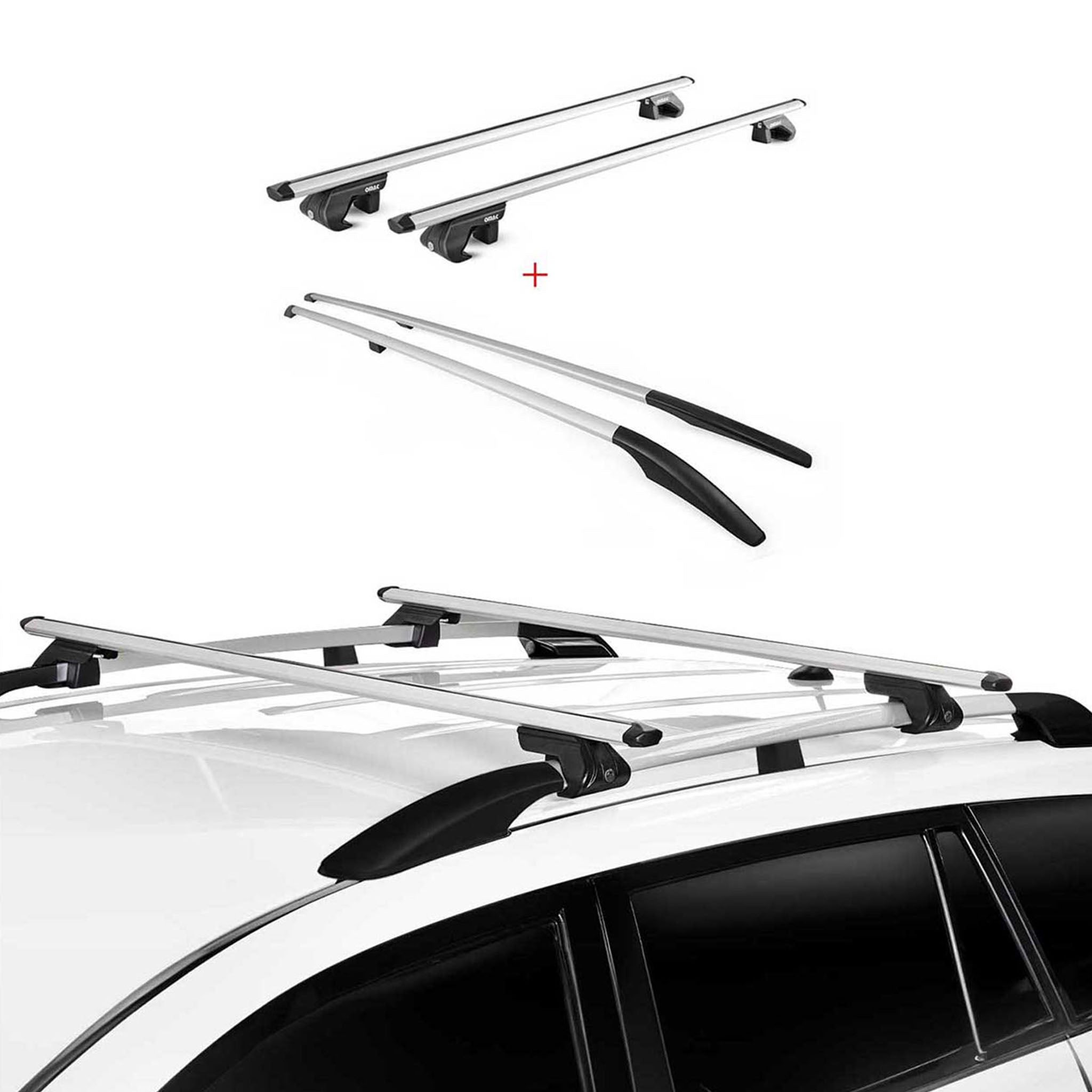 2013-2017 Subaru XV Crosstrek Roof Racks & Roof Rack Rails Silver
