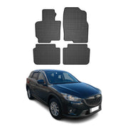 2013-2016 Mazda CX-5 Floor Mats Liners Full Set All Weather Rubber Black