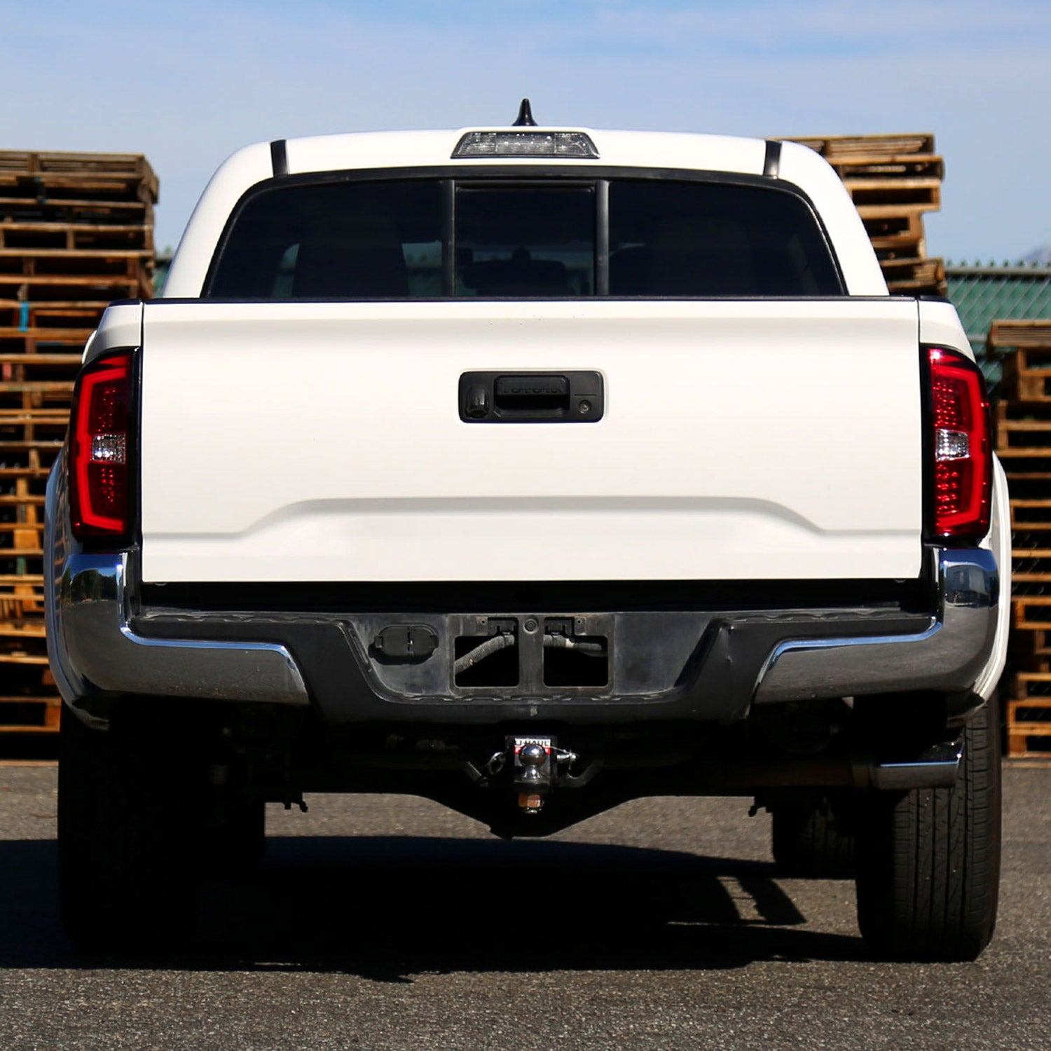 2016-2022 Toyota Tacoma LED Bar Tail Lights Chrome Housing/Red Clear Lens