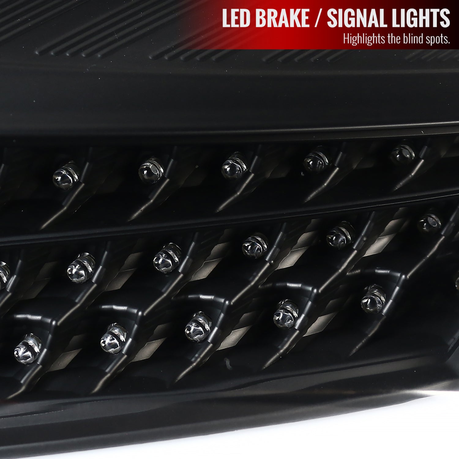 2015-2019 Ford Focus Hatchback LED Tail Lights Matte Black/Clear Lens