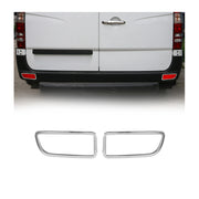 2014-2018 Mercedes Sprinter W906 Rear Reflector Lamp Rim Frame Silver Stainless Steel