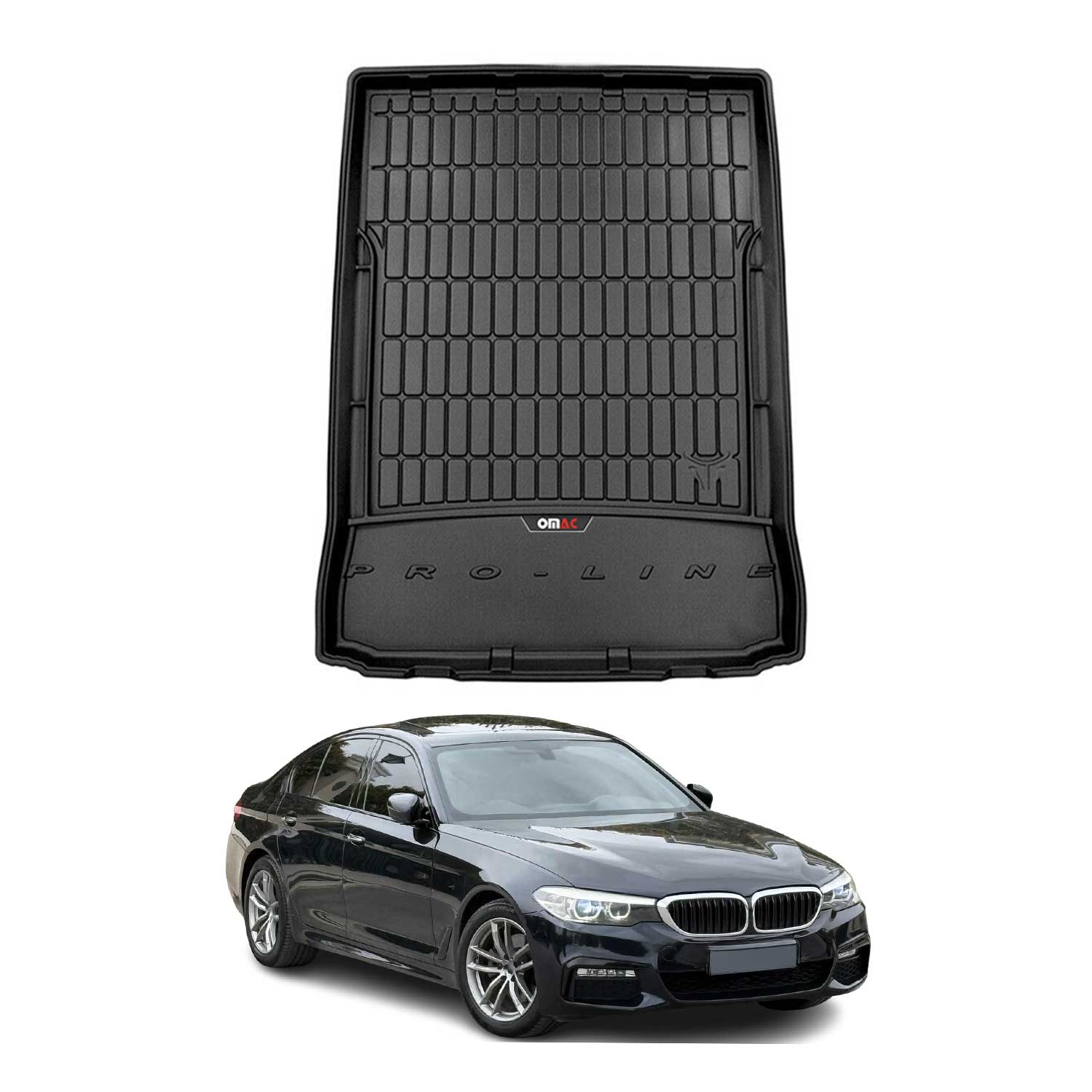 2019-2023 BMW 5 Series G30 Sedan 2017-2023 / M5 F90 Premium Cargo Liner Trunk Mat All Weather Heavy Duty Black