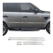 2006-2009 Land Rover Range Rover Sport Side Door Molding Trim Stainless Steel Silver